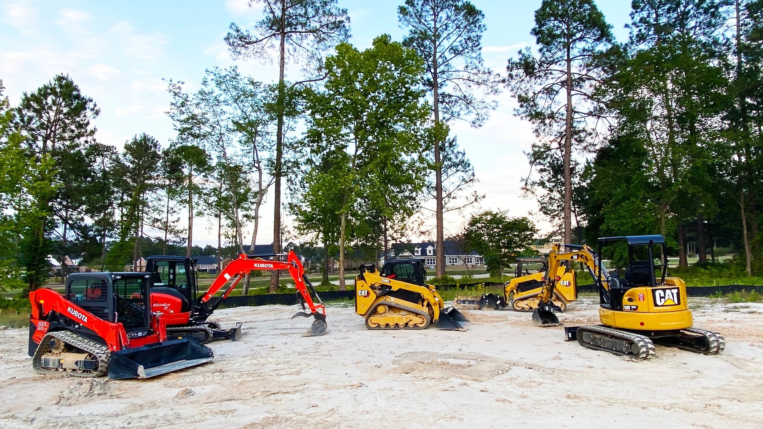 Full fleet Kubota and CAT equipment