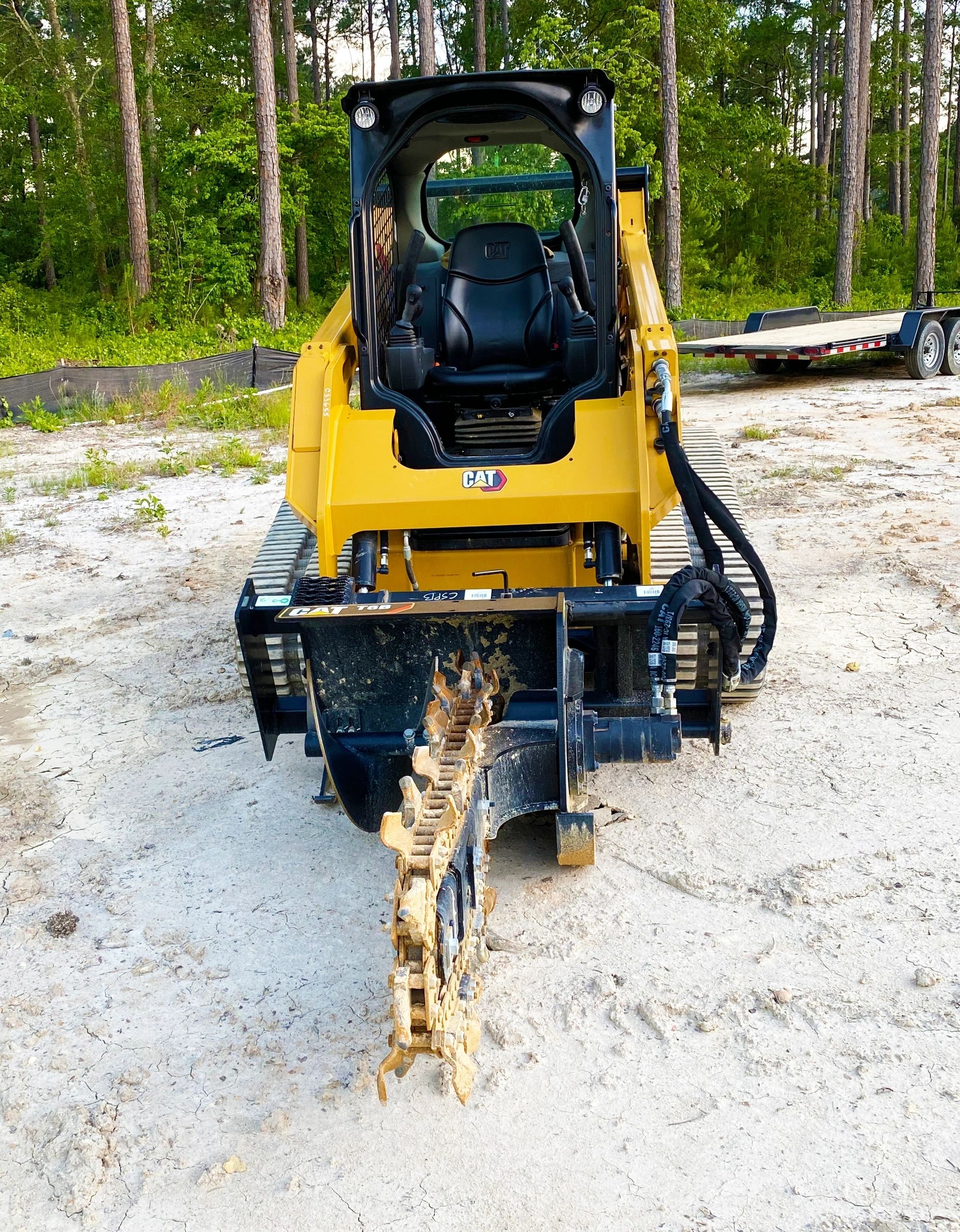 CAT compact track loader open cab